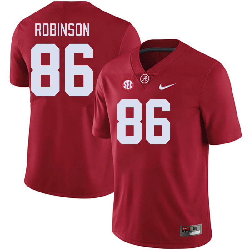 #86 A'Shawn Robinson Alabama Crimson Tide Jerseys Football Stitched-Crimson